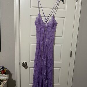 Shirley of Hollywood Lavender Lace Dress